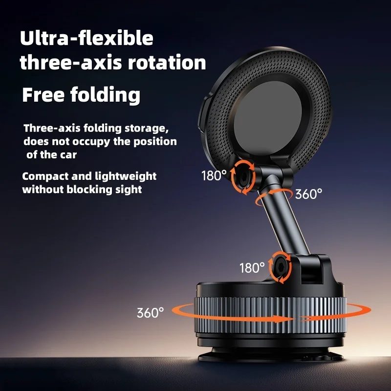 Magnetic Car Mount Phone Holder with Strong Suction