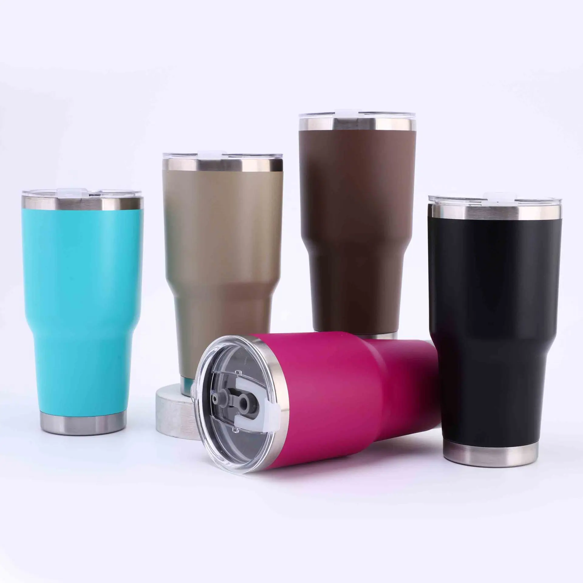 Portable Anti-Slip Tumbler Holder Cup Handle with Double Rings for Yeti  30oz Cups Travel Water Mugs - AliExpress