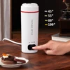 Portable Electric Kettle Insulated Electric Kettle Auto Shut Off Boil Dry Protection Milk Hot Water Boiler for Travel Car Office 1