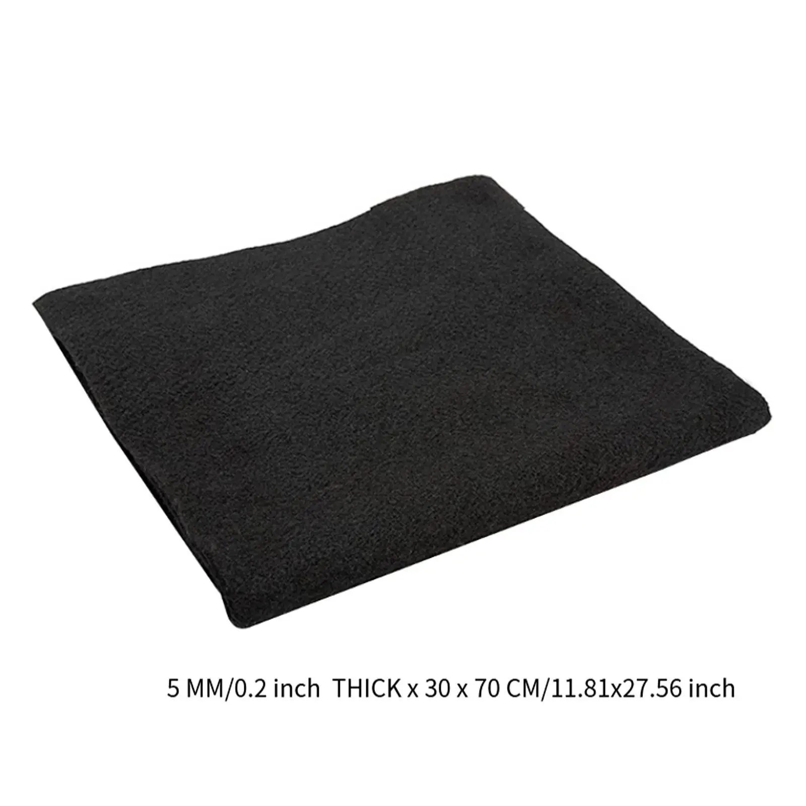 Fireproof Welding Blanket Heat Shield Black Flame Retardant Fabric Fire Resistant Pad