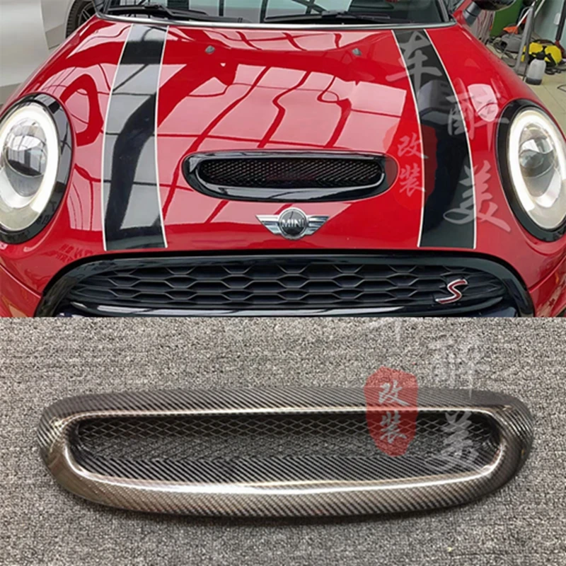 Reizende handelaar vacht Planeet Carbon Fiber Motorkap Luchtinlaat Grill Cover Voor Mini Cooper F54 F55 F56  F57 Auto onderdelen| | - AliExpress