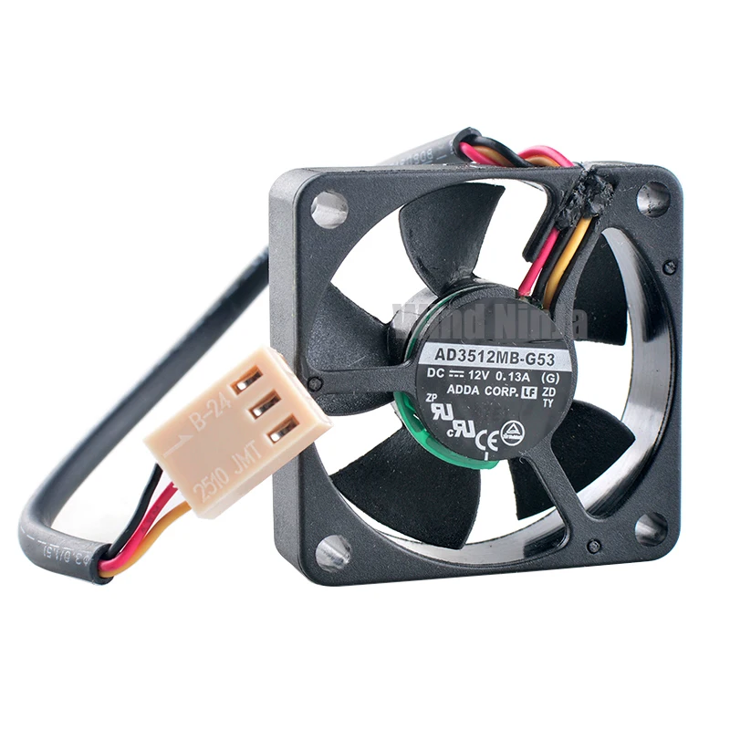 

AD3512MB-G53 3.5cm 35mm fan 35x35x10mm DC12V 0.13A 3pin Dual ball bearing high speed micro cooling fan for microcomputer CPU