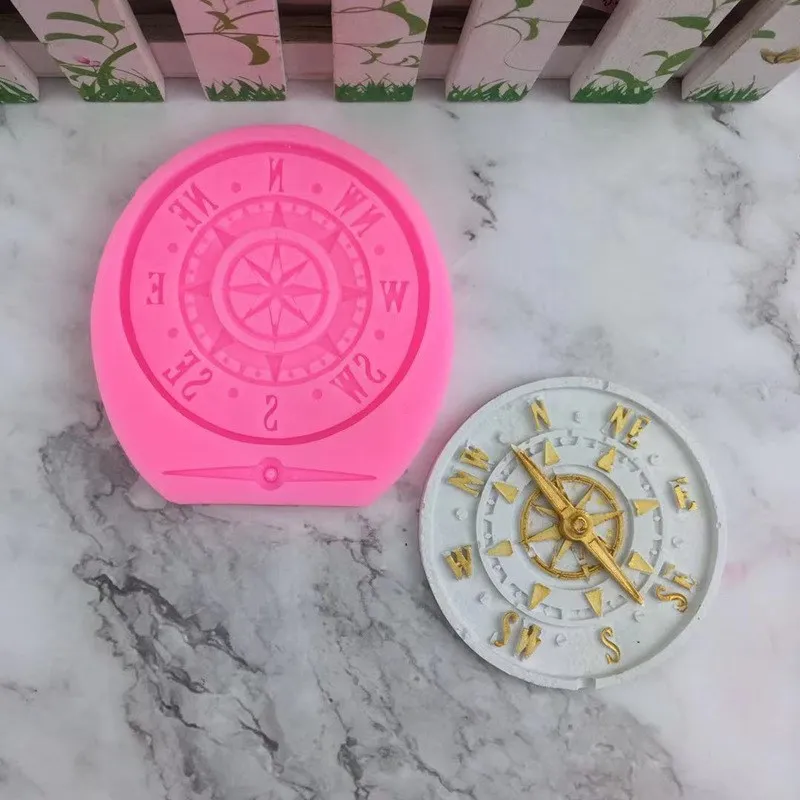 

Compass Silicone Mold DIY Fondant Cake Chocolate Mousse Dessert Bread Jelly Pudding Accessories Kitchen Baking Decoration Tools