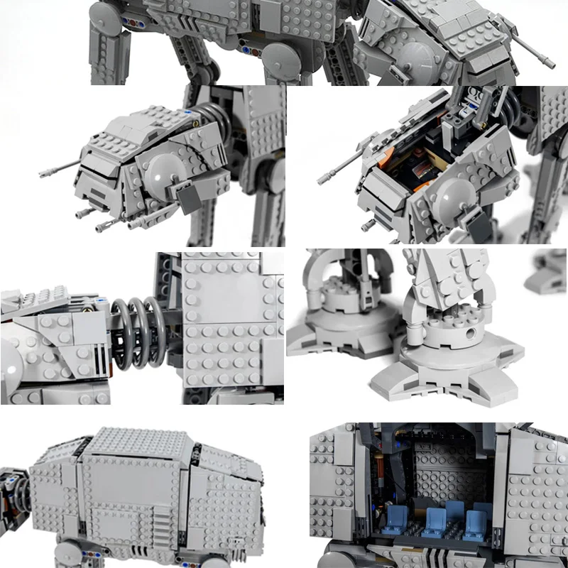 Moc 75288 Sw Space Movie Battle On Hoth Building Blocks Modello Blindato Veicolo Di Trasporto Mattoni Giocattoli Per Bambini Regali Di Natale