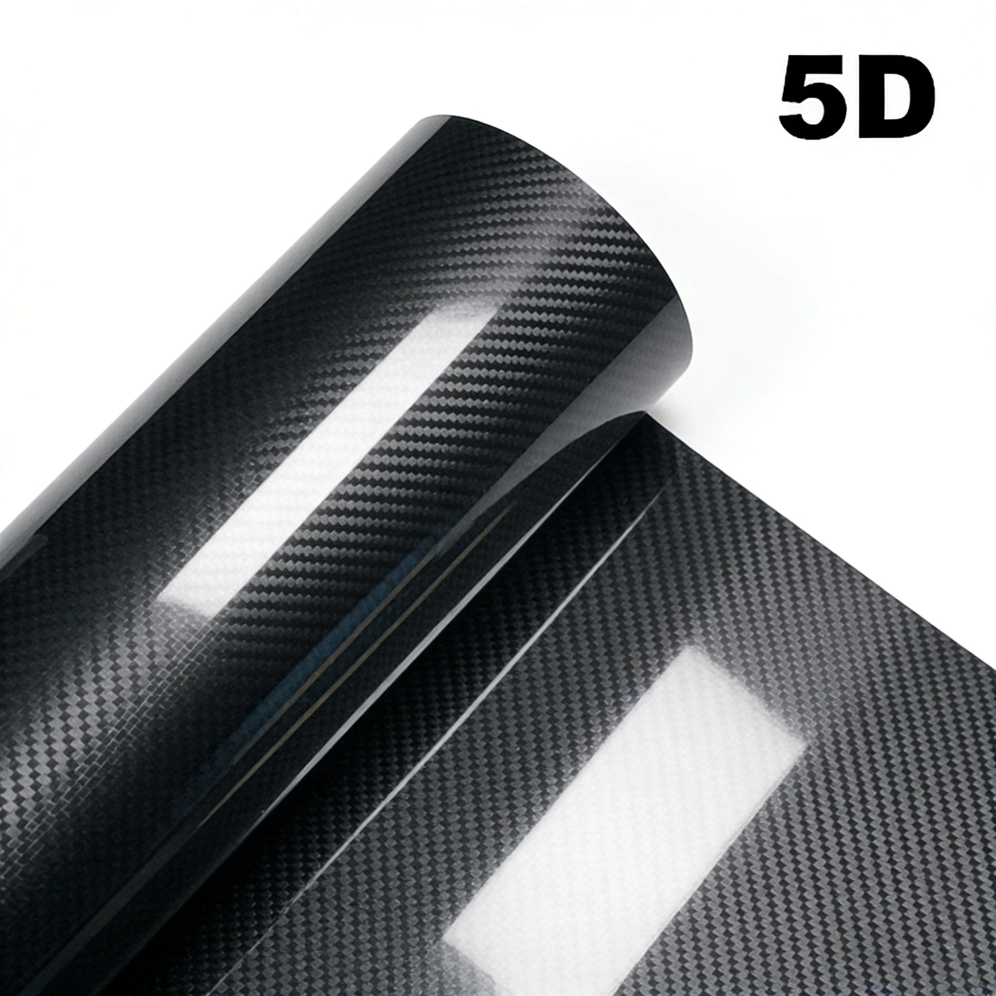 1-6m Carbon Fiber Car Body Vinyl Wrap Matte Accessories Glossy Black Sticker 3D 4D 5D 6D Auto Foil Cover Decoration Film 1