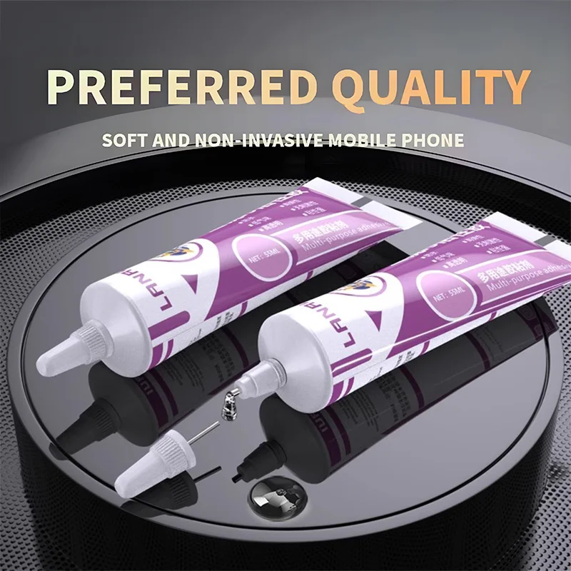 1Pcs LANRUI i9 Black/Transparent Active Soft glue for cell phone laptop TV LCD screen Back cover repair glue Waterproof sealant 2