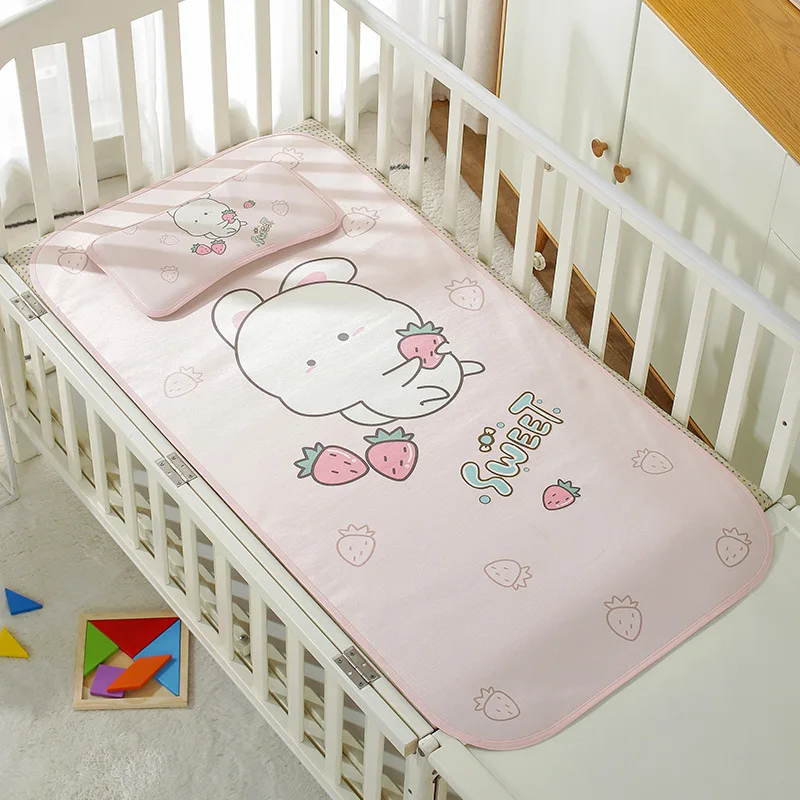 Children Summer Sleeping Mat Baby Pillow Baby Foldable Bedding Mattress