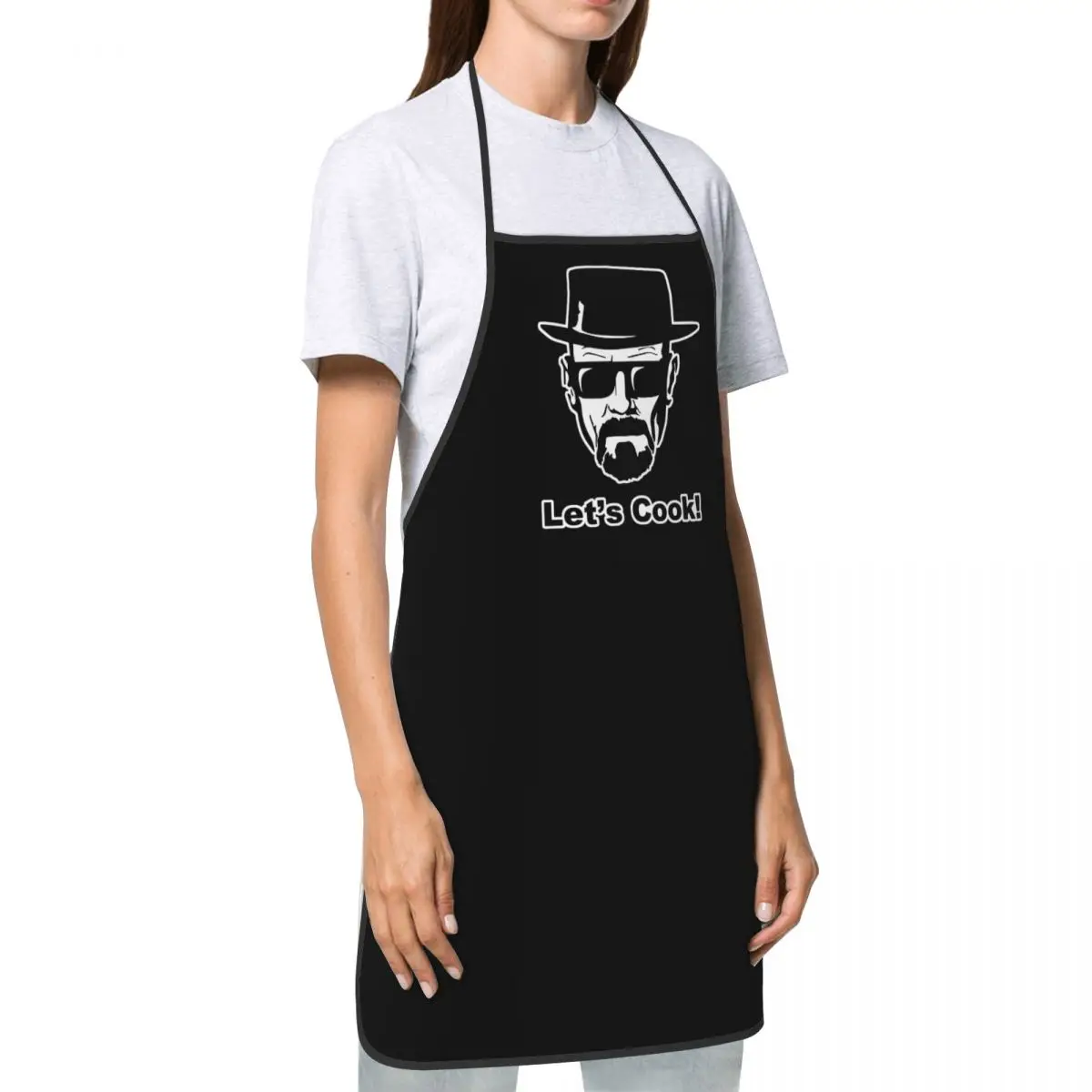 Let S Cook Breaking Bad Funny Apron Men Women Adult Unisex Kitchen Chef Bib Tablier Cuisine Cooking Baking Gardening 3