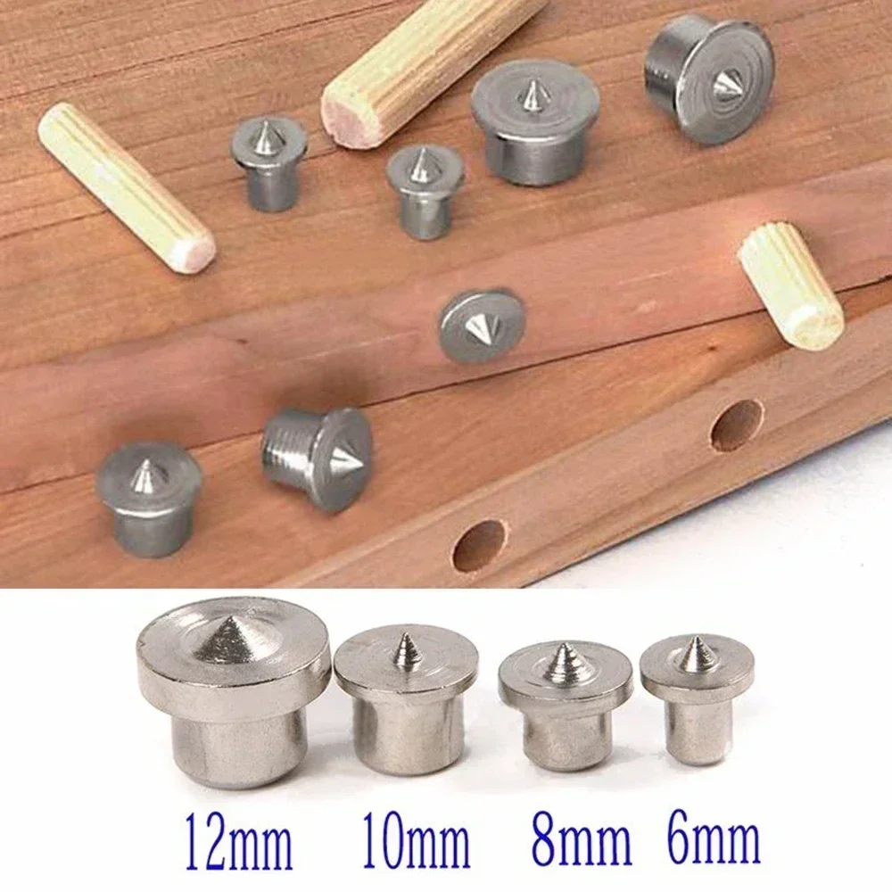 8pcs Dowels Centre Points Log Pin Locator Dowelling Hole Wood Timber Markers Woodworking Tool Kit 6/8/10/12mm cylindrical locating dowel pin wooden dowel pins
