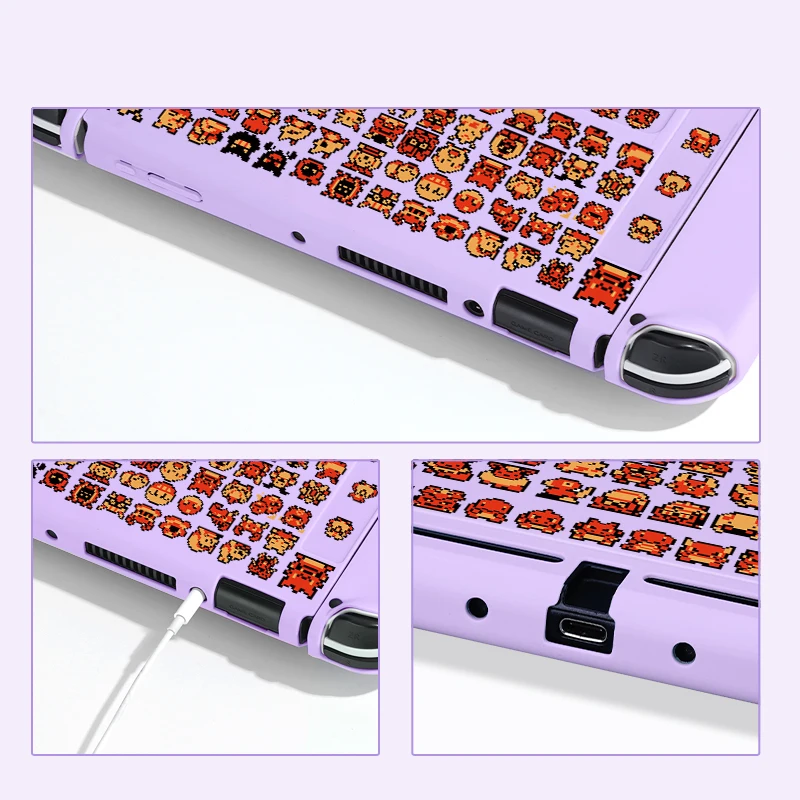 스위치 Oled용 픽셀  보호 케이스, Nintendo 스위치 콘솔용 소프트 TPU 슬림 커버, NS 게임 액세서리