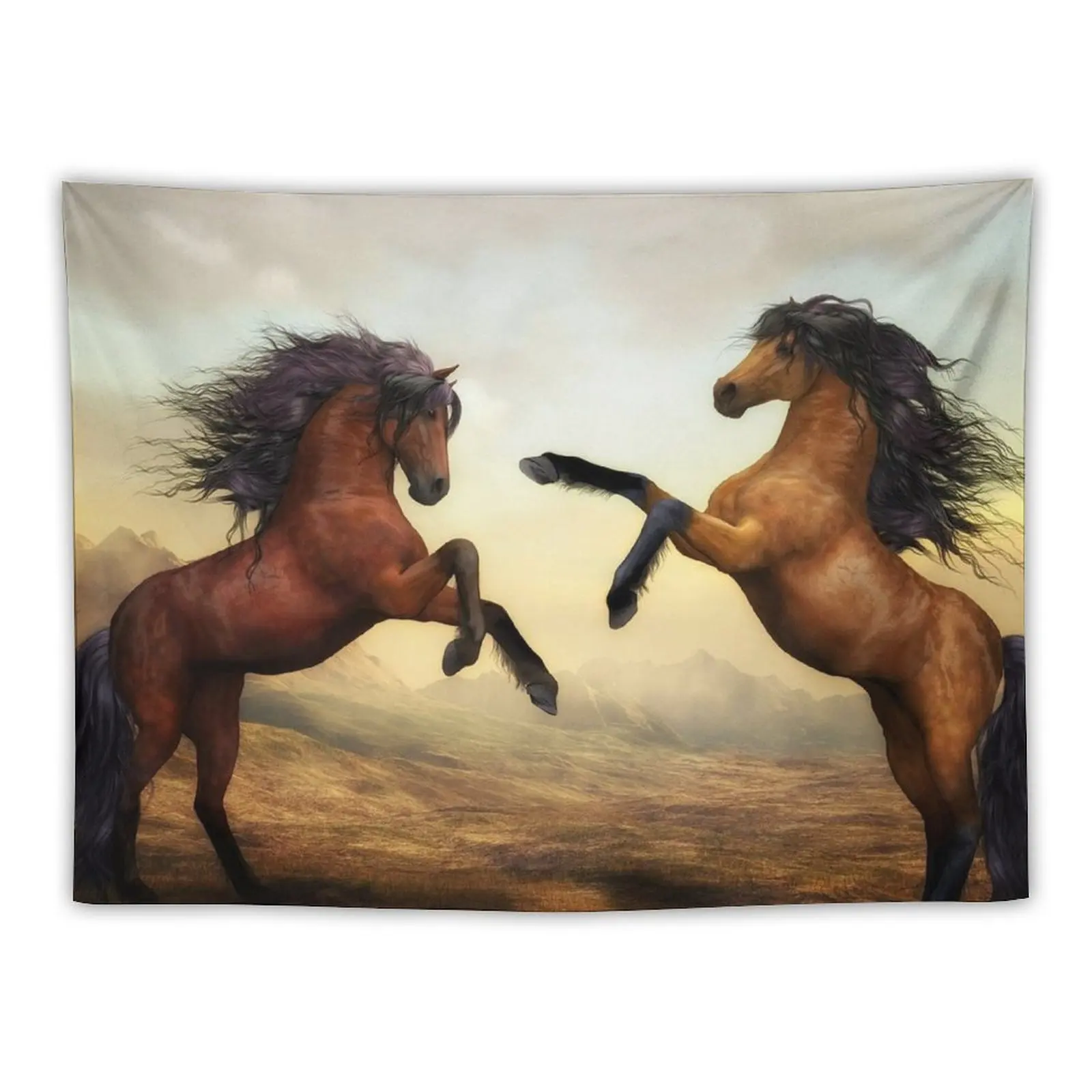 

New Iberian horse Tapestry Wall Decor Hanging Wall Decoration Items Bedroom Decorations