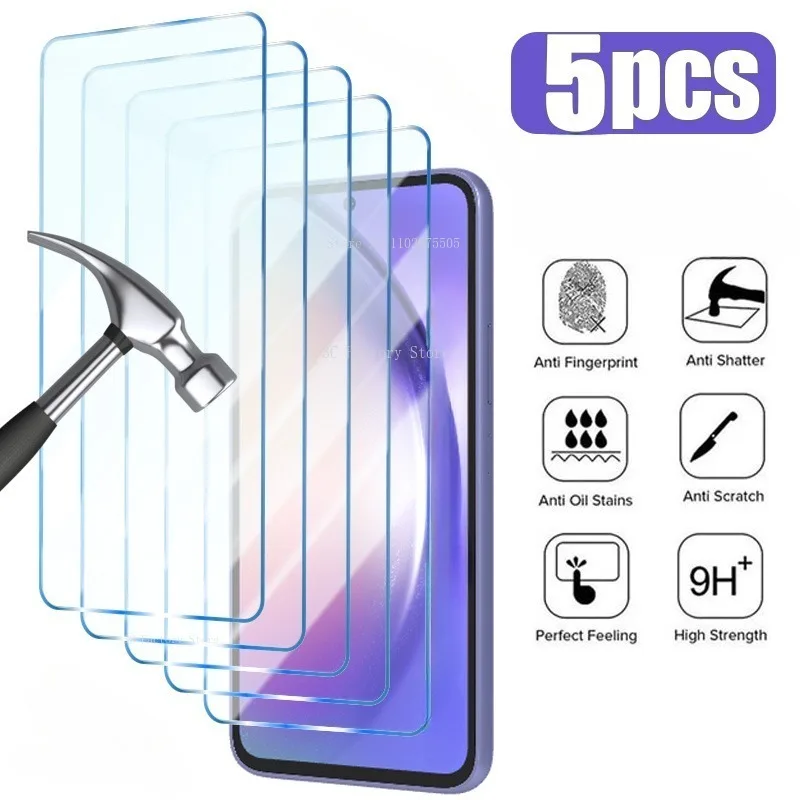 

5Pcs 9H Tempered Glass For Redmi Note 12 11 10 9 8 7 Pro Plus 5G 8T 9S 10S 11S Screen Protector For Redmi 10C 9T 9C 9A Glass