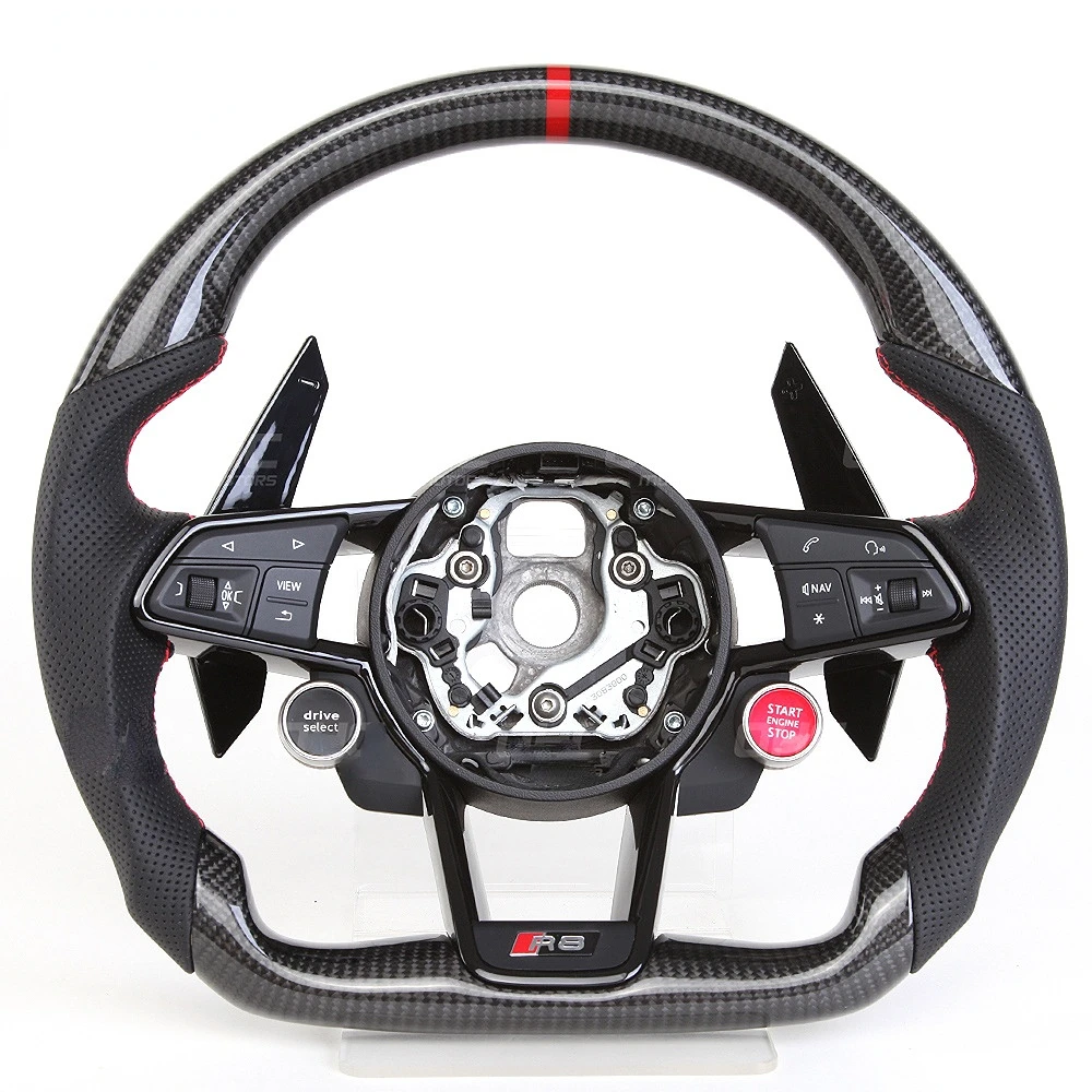 

for LR AUTO The carbon fiber steering wheel is available for the Audi R8 RS A3 A4 A5 A6 TT
