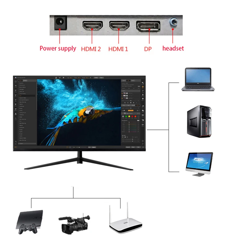 PC LCD ÷  г, ũž HDMI ȣȯ , ǻͿ HD ̹ , 27 ġ IPS 4K , 60hz