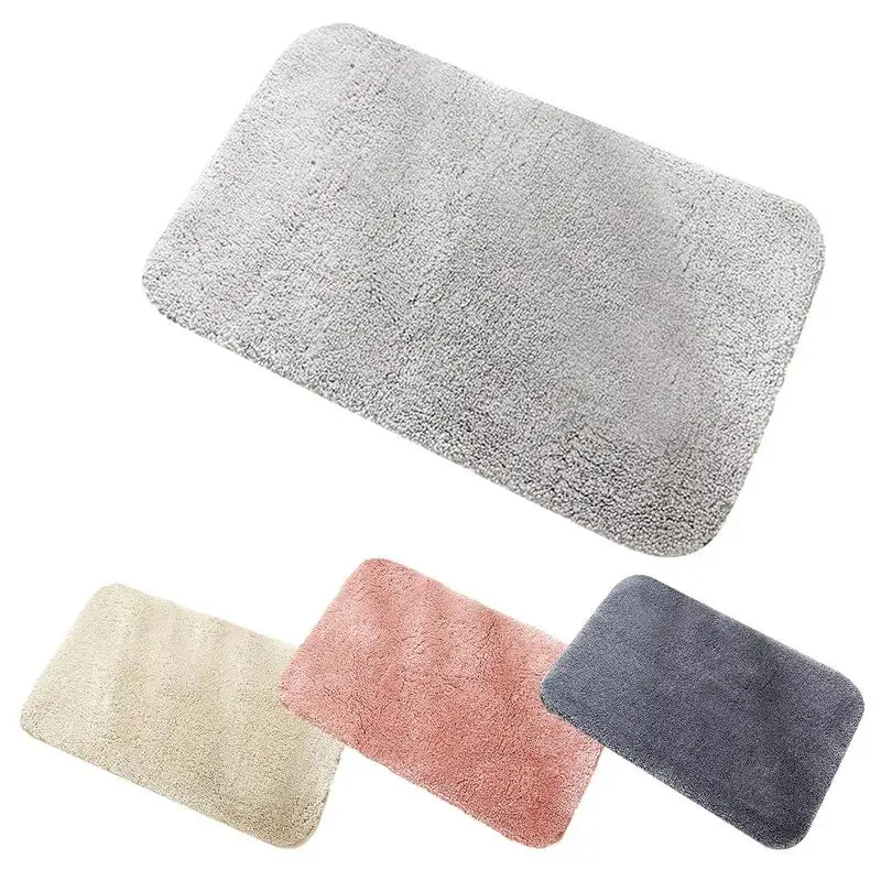 

Shaggy Bathroom Rug Anti-Slip Bathroom Bath Mat 15.7 x 23.6 inch Comfortable Bath Carpet Absorbent Bath Rug for Bathroom Floor