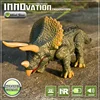 Remote Control Dinosaur Toy Simulation Electric Walking Triceratops Toy Glowing Eyes Open Mouth Roaring RC Jurassic Dinosaur Toy 2