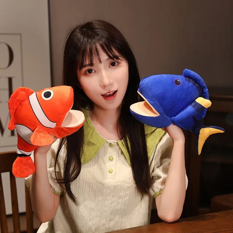 Plush Ocean Animal Finger Puppets Set 2