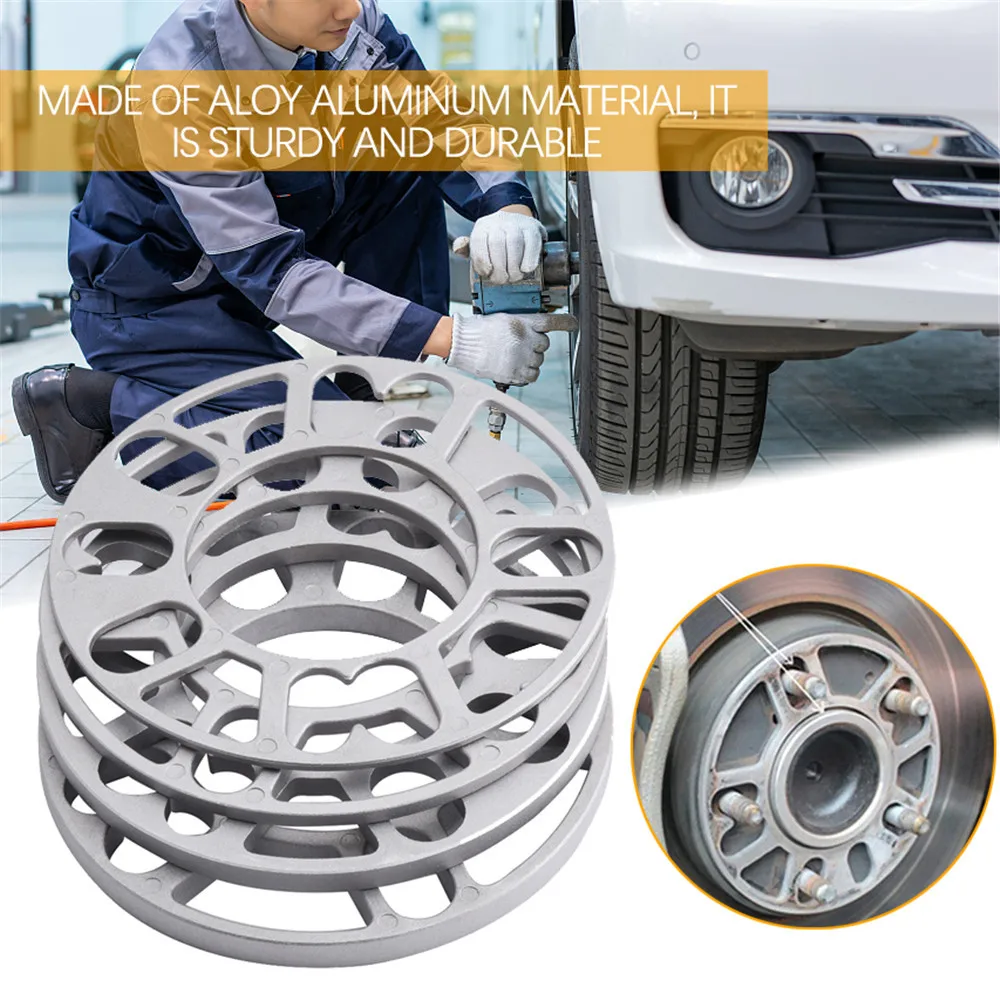 4 Pezzi Di Alluminio Distanziale Ruota Auto Spessori Piastra 3Mm 5Mm 8Mm 10Mm Misura 4X100 4X114.3 5X100 5X108 5X114.3 5X120 Universale Nuovo Di Zecca