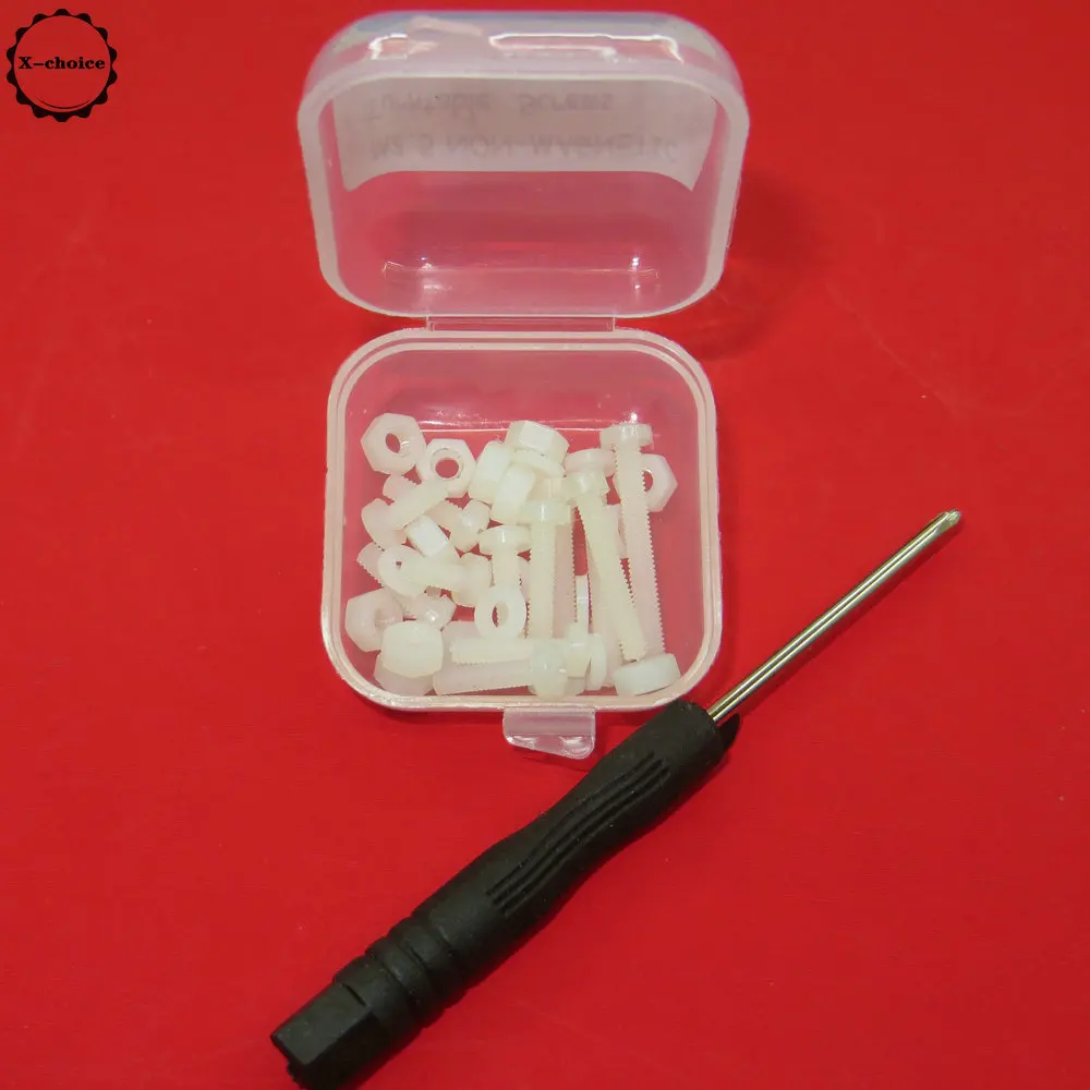 Thorens NON- Magnetic Nylon ULM Turntable Headshell Mounting Screw Set M2.5 6mm-20mm