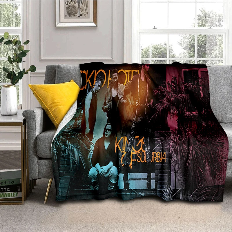 2025 New Style Tokio Hotel Rock Band Bill Tom Kaulitz Blanket,Soft Throw Blanket for Home Bedroom Bed Sofa Cover Kids Gift 6