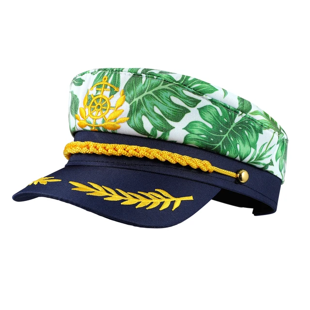 Hat Captain Sailor Hats Costume Navy Cap Yacht Boat Party Captains Boating  Ship Men Accessories Women Sailors Admiral