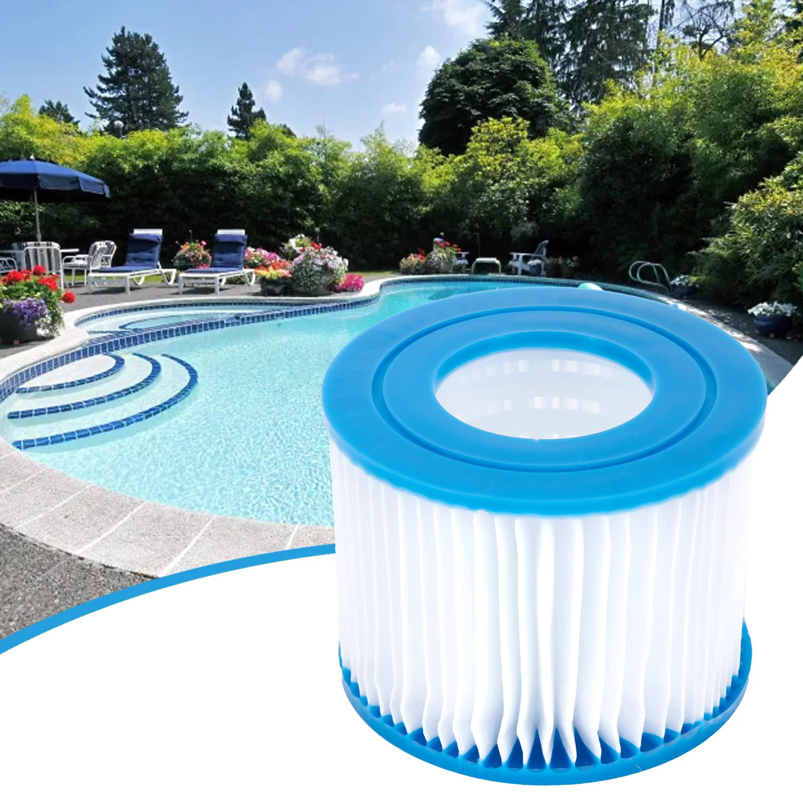 

1pc Filter For Lay Z Lazy Hot Tub Spa Pool Miami 541 23 Cartridge Filters VI Type Spas Swimming Pool Cartridge Filters Cleaning