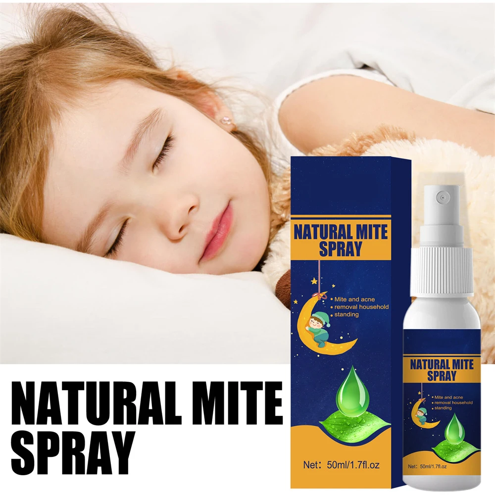 

Natural 60g Mite Removal Spray Pesticide-free Boxed Packing Mite Exterminating Bedbug Killer Household Gadgets Removal Mite 50ml