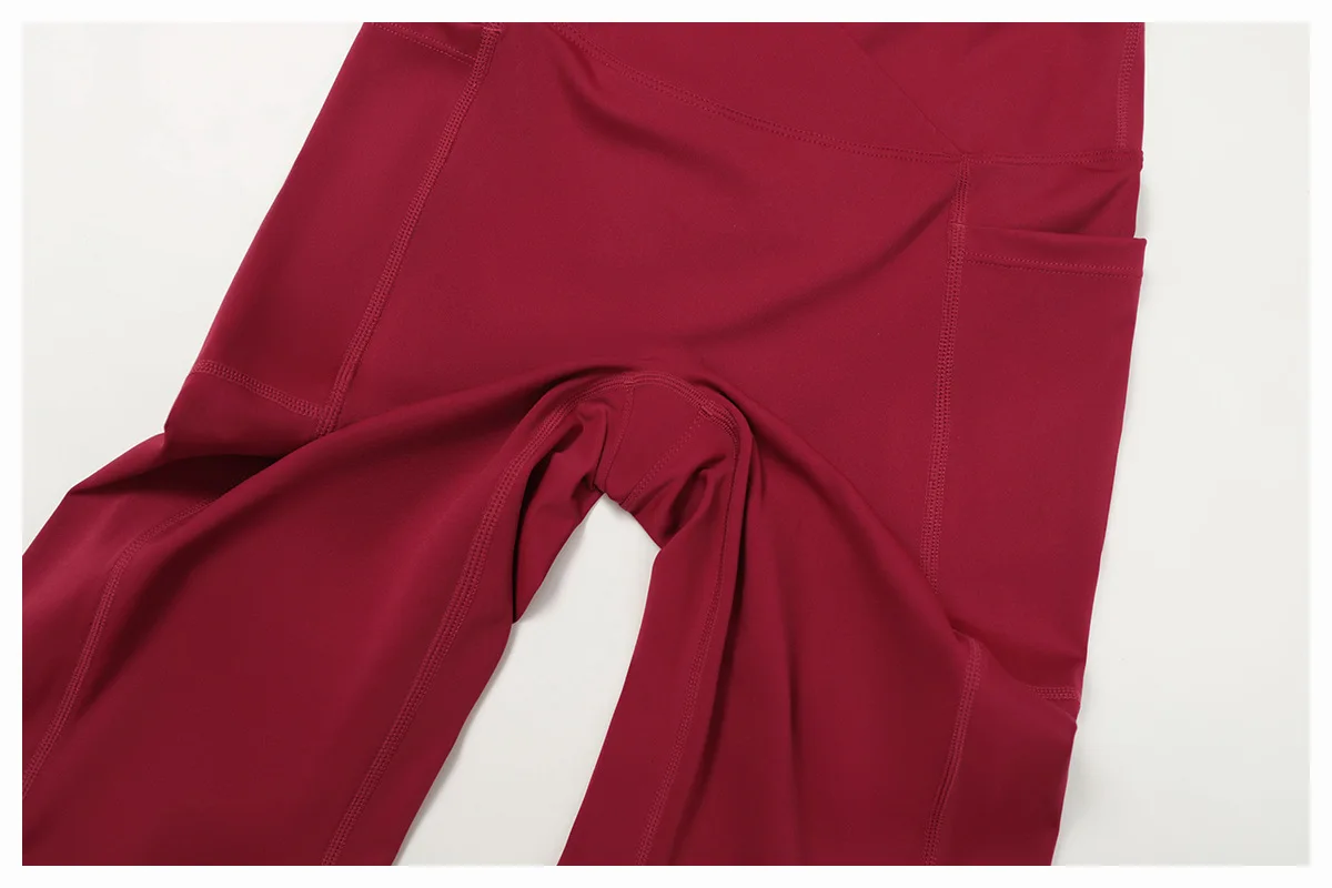 Pantalon Yoga Évasé Taille Haute Femme