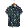 Summer Street Hip Hop Tyrannosaurus Rex Pirnt Harajuku Men Women Shirts Animal Pattern Short Sleeve Blouse Holiday Hawaii Shirt 6