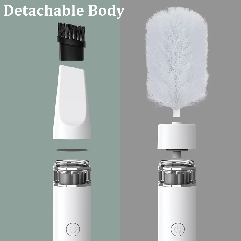 3 In1 Rechargeable Duster Electric Vacuum Cleaner Spin Scrubber Rotate Sofa Dust Cleaner Household Cleaning Brush Tools