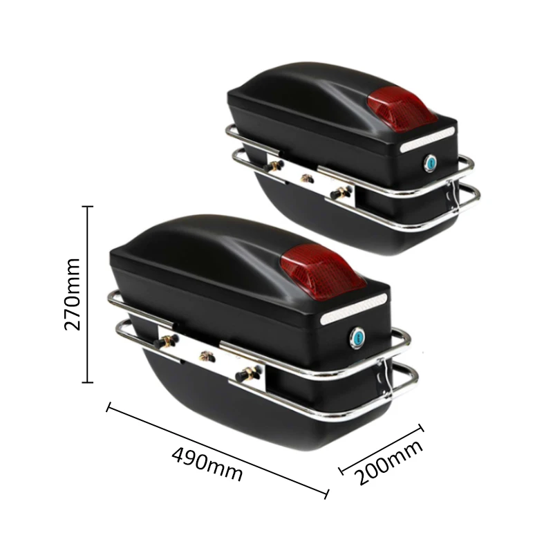 Saddle Bag Universal 30L Motorcycle Side Boxs Luggage Tank Tail