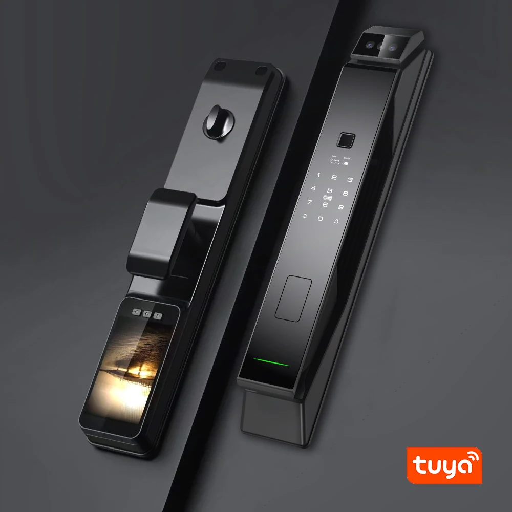 Tuya WiFi 3D Face Recognition Smart Lock with Fingerprint Password Card App Unlocking Face Capture Digital Electronic Lock - Image 6