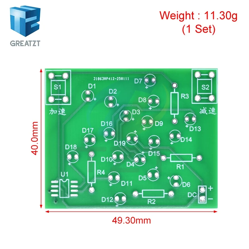 DIY Electronic Windmill Kit with Adjustable Speed