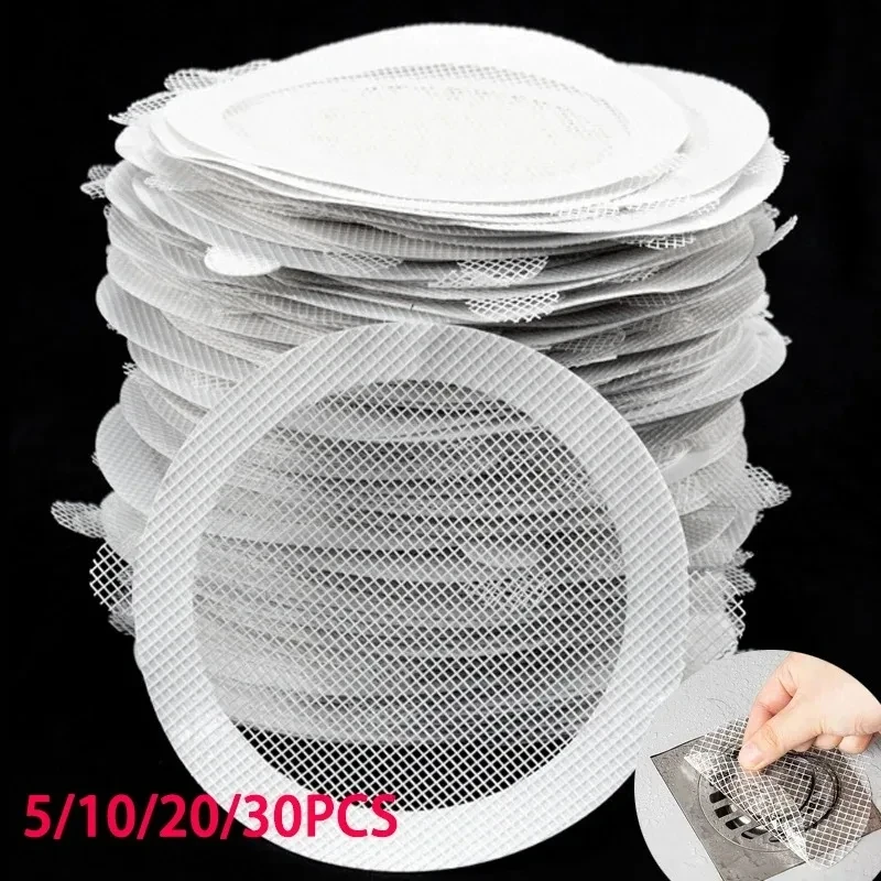 

10-100PCS Floor Drain Patch Disposable Anti-Clogging Filter Patch Bathroom Sewer Hair Catcher Kitchen & Bathroom Clogging Tools