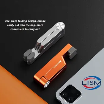 T1 Universelle Mini-Größe Aluminium Tragbare Klappbare Schreibtischhalterung für Handys