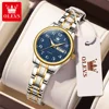 OLEVS 5567 Luxury Waterproof Stainless Steel Quartz Watch for Women Elegant Luminous Week Date Womens Wristwatches Reloj Mujer