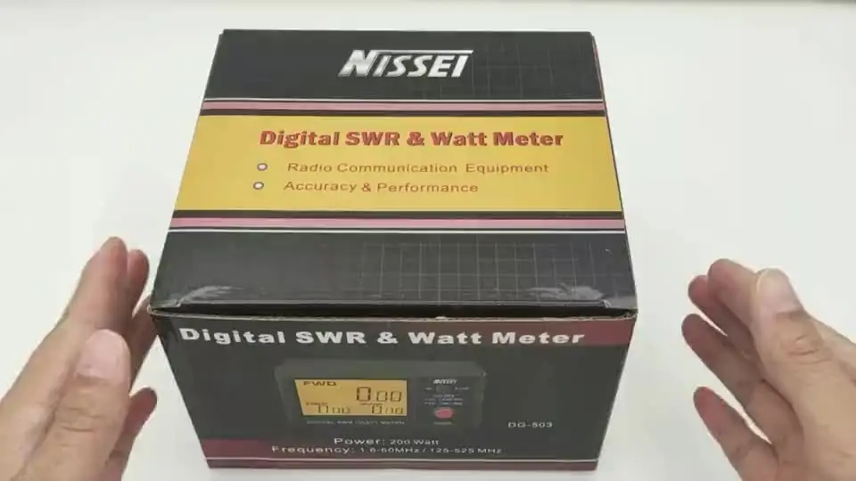 NISSEI DG-503 Digital SWR Power Meter 1.6-525Mhz Short Wave UV