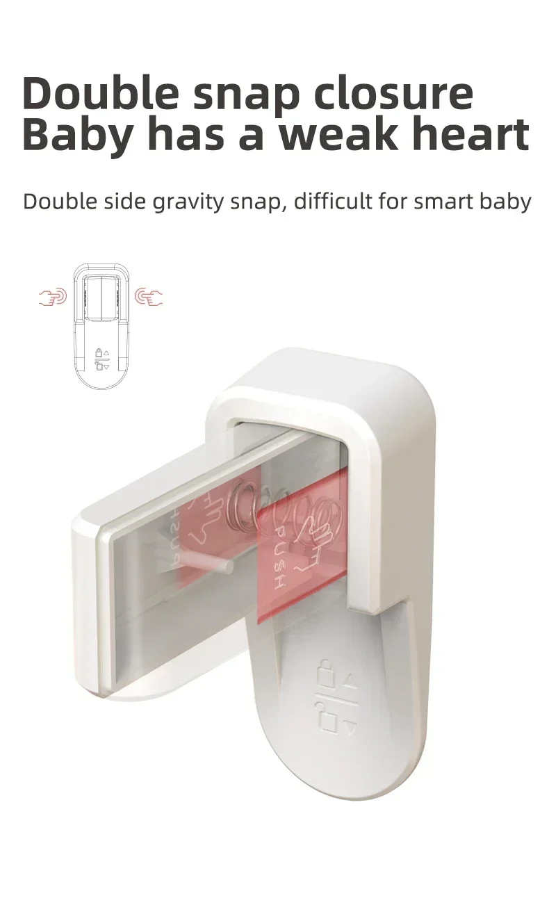 Home Universal ABS Protection Device for Children Easy to Install Anti-open Handle Locks Door Lever Lock Baby Safety Doors Lock