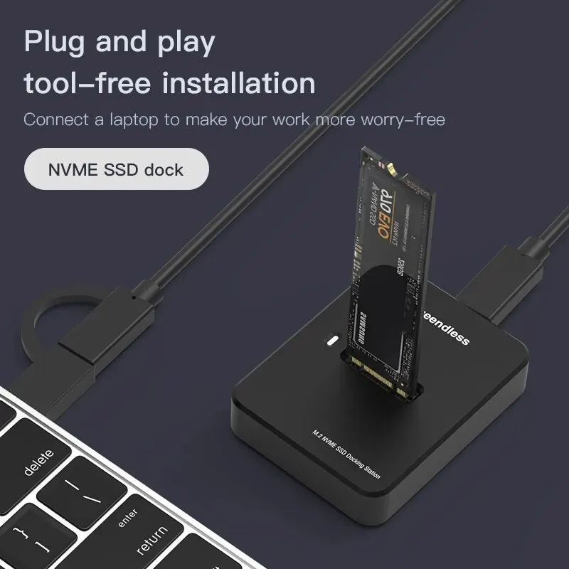 Blueendless High-Speed External SSD Enclosure