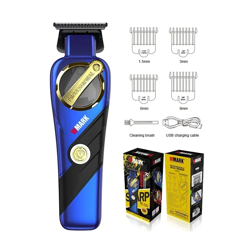Hair clipper NG-9213 WMARK Magnetic Levitation Motor Engraving Shears Barbershop Men's Professional Hair Clipper DLC Blade 9000RPM High Speed