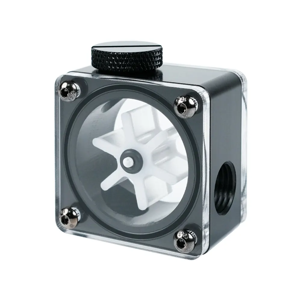 Fluxo de Água g1 x3 Fio de Resfriamento de Água Flor de Pom Computador Acessório de Refrigeração Transporte da Gota Preto Branco - Imagem 4