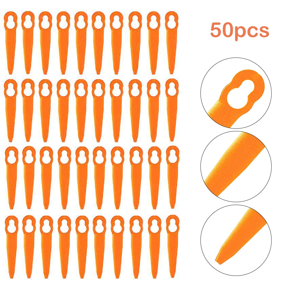 

50pc Replacement Plastic Blades For STIHL FSA 45 Cordless Grass Trimmer Mowing Heads Garden Power Tools Accessories
