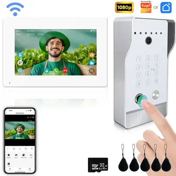 High Quality Large Size Doorbell Video Intercom System for Home Apartment Videophone Tuya Smart  5in1 Unlock 1080P 1
