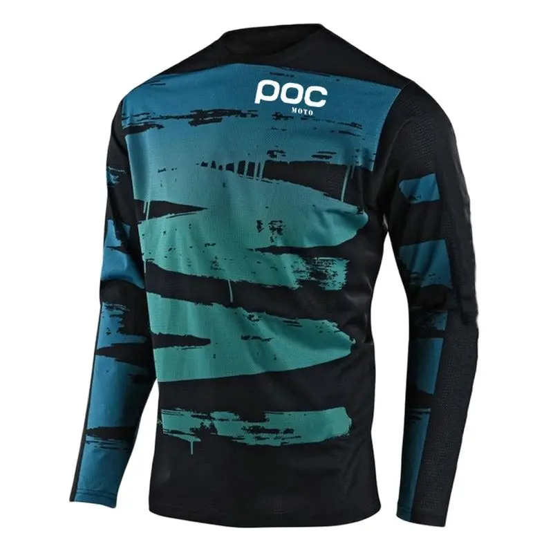 Mens Tshirt Cycling Jersey Camiseta Enduro Mtb Colorful Moto POC