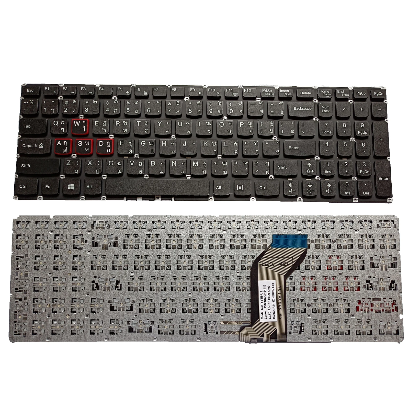 

New for Lenovo Ideapad Y700-15ISK Y700-17ISK Y700-15ACZ Keyboard TI Backlit