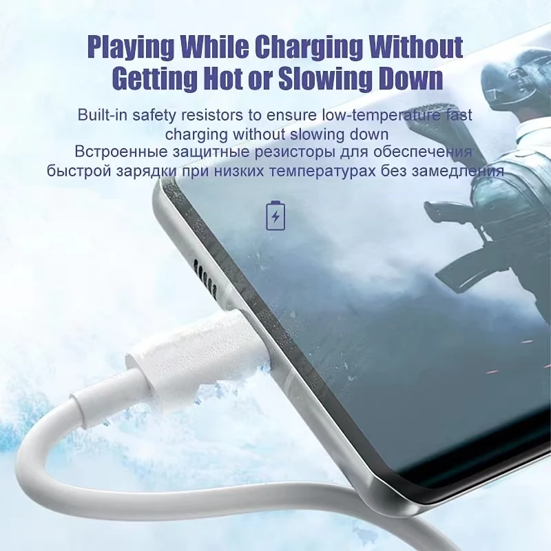 100W Type C Charging Cable Data Cord For Samsung Huawei Honor Xiaomi Redmi Oppo Vivo