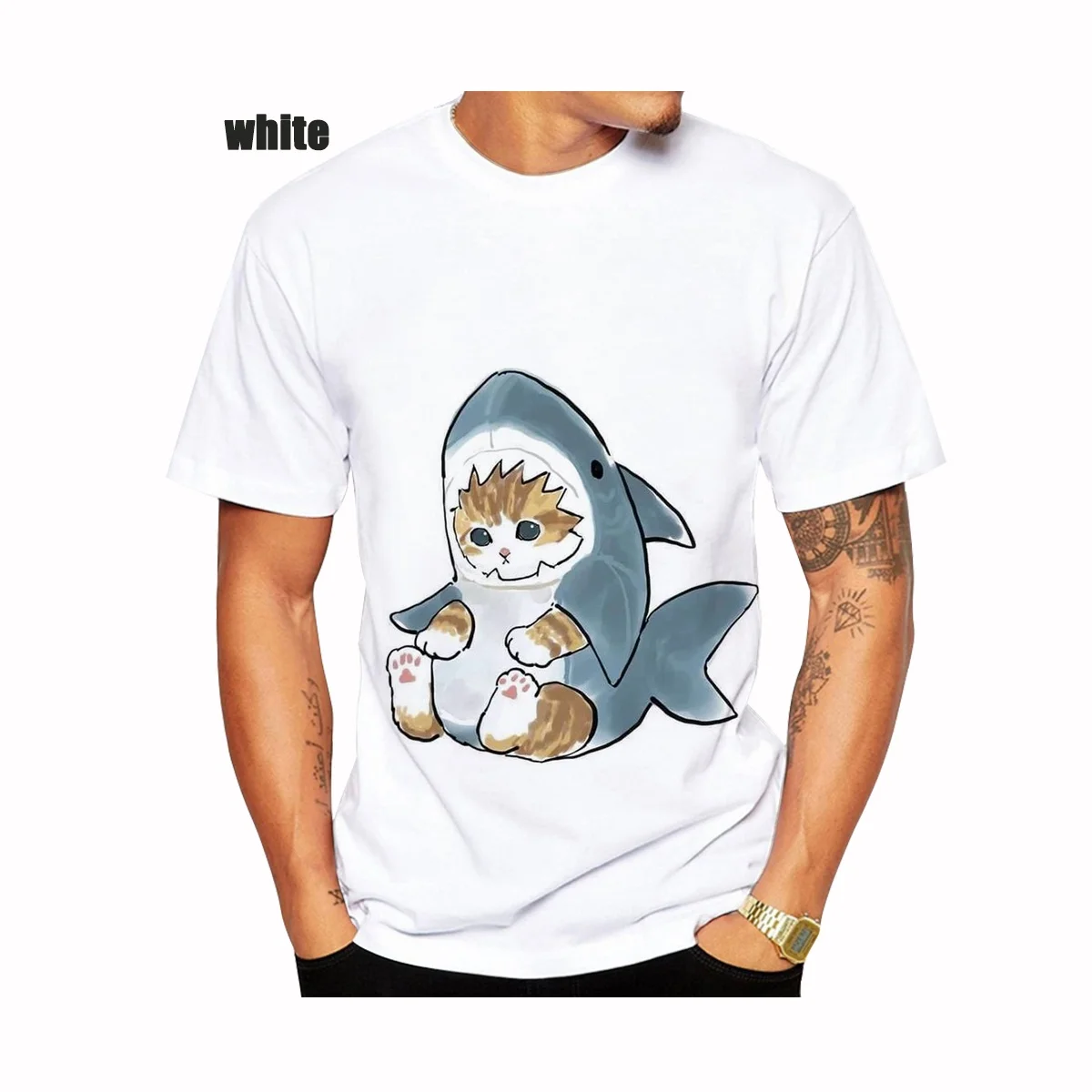 

New Cool Catoon T-shirt Innovative Cat 3d Print T Shirt Men And Women Funny Cat Printed Casual Short Sleeve Size XS-5XL