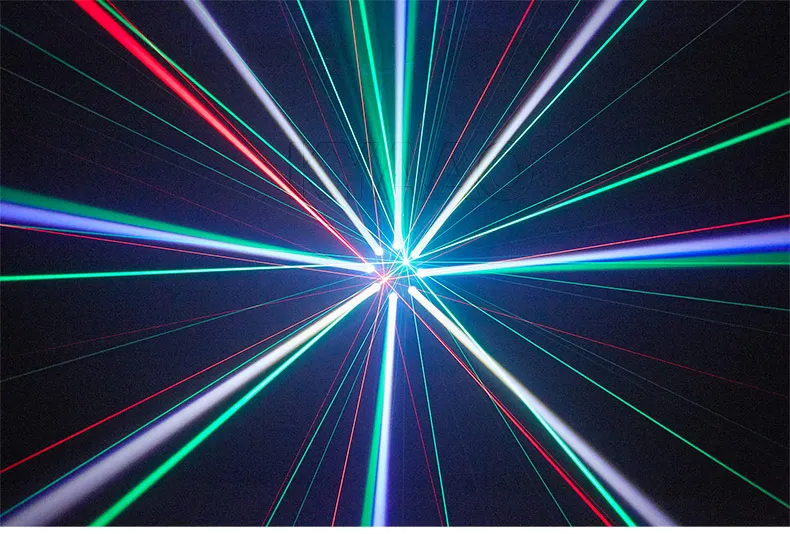 Professional Club Lighting with RGBW LEDs Laser and Strobe Effects