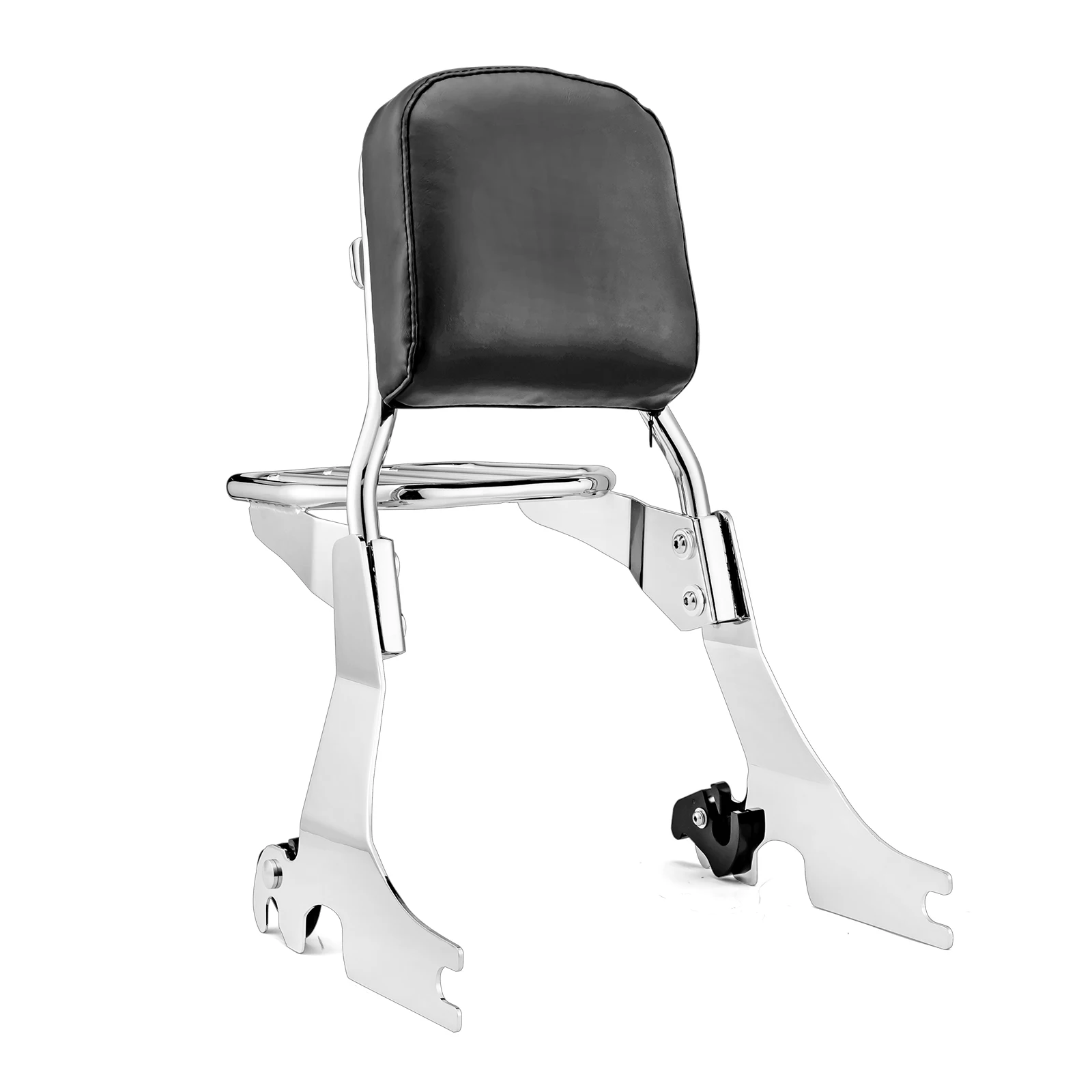 

Motorcycle Passenger Backrest Sissy Bar + Luggage Rack Chrome Steel Standard Height For Harley 2004-2023 Sportster XL 883 1200