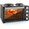 30 Quart Kitchen Convection Oven & 2 Burner Cooker - 1500 Watt Oven - 7 Cook Functions Rotisserie, Cook, Bake, Broil & More 1